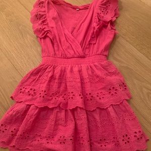 Fake love shack fancy dress pink size xs